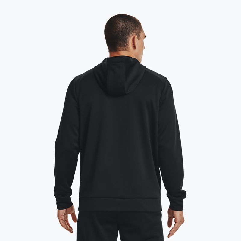 Herren-Hoodie Under Armour Fleece FZ Hoodie black/black 3