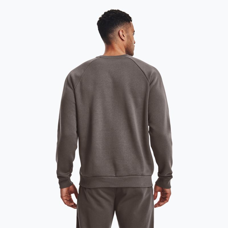 Herren Under Armour Rival Fleece Crew Sweatshirt braun