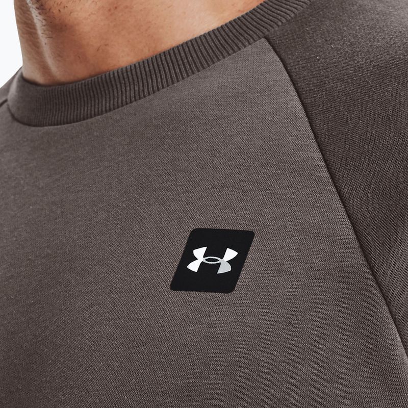Herren Under Armour Rival Fleece Crew Sweatshirt braun