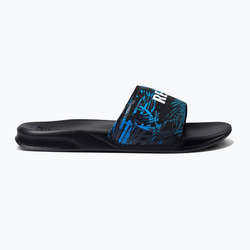 Pantoletten Herren REEF One Slide schwarz-blau CJ612 10