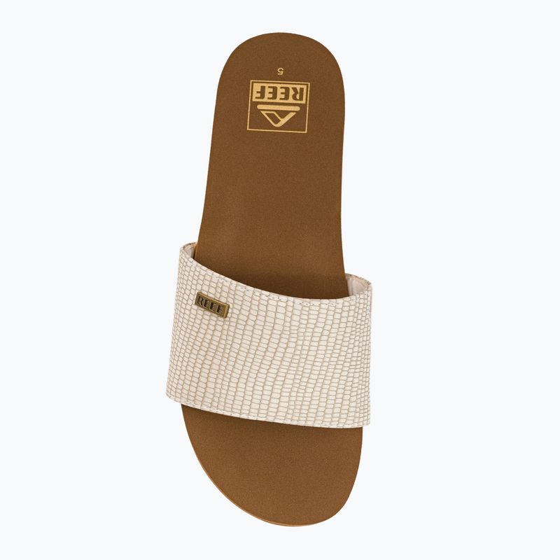 Pantoletten Damen REEF Bliss Nights Slide weiß-braun CJ256