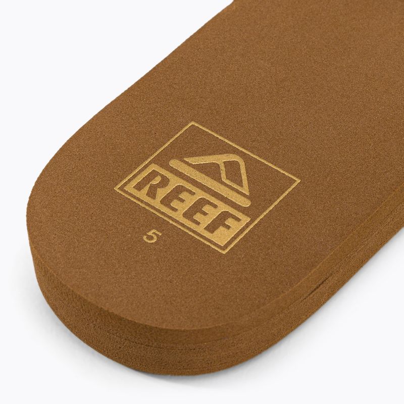 Pantoletten Damen REEF Bliss Nights Slide weiß-braun CJ256