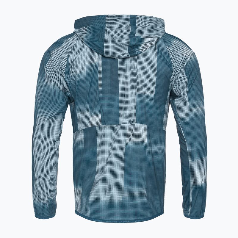 Brooks Canopy Laufjacke für Männer Indigo Rush/Altitude Print 2