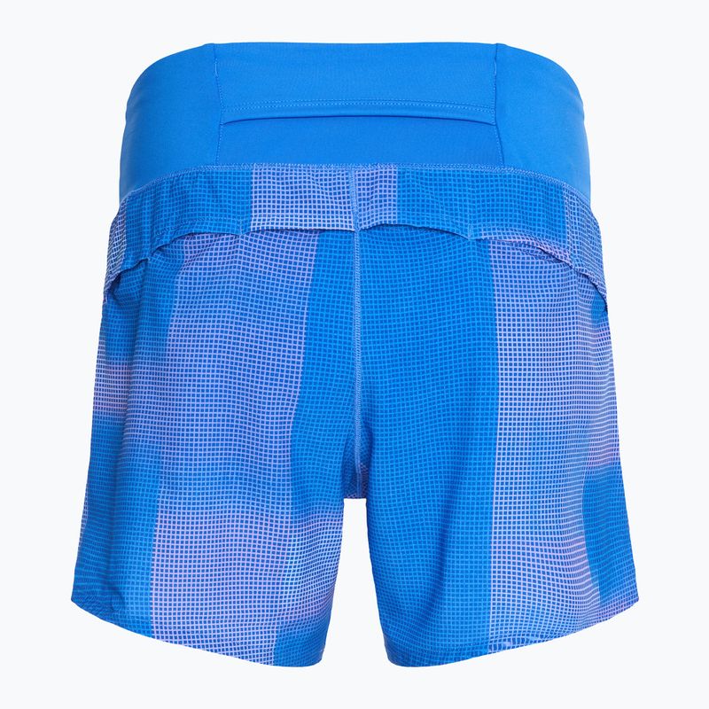 Brooks Chaser 5" Damen Laufshorts mit blauem Höhenprofil 2
