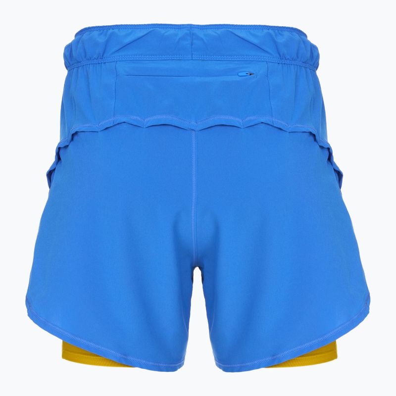 Brooks Chaser 5" 2-In-1 Damen Laufshorts blau/goldene Stunde 2
