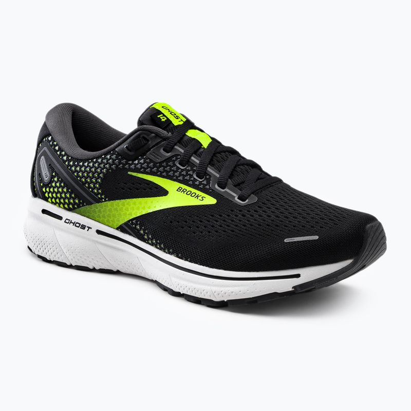 Laufschuhe Herren Brooks Ghost 14 schwarz-grün 113691D47