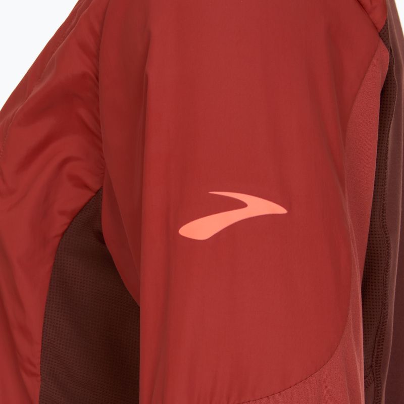 Herren Brooks Fusion Hybrid Kupfer/Rosine Laufjacke 3