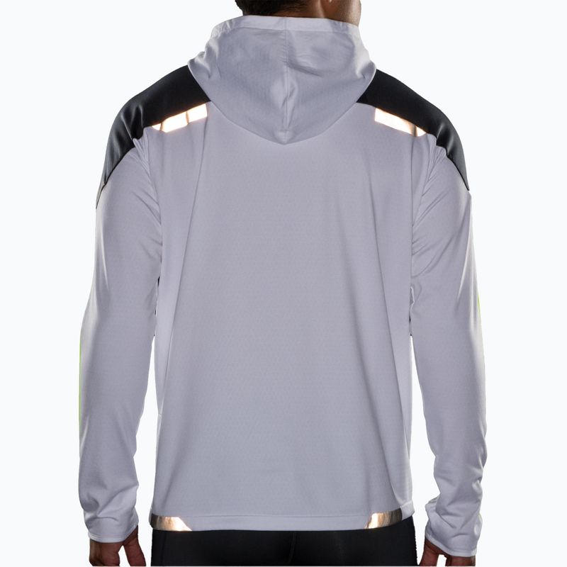 Brooks Run Thermal Herren Laufsweatshirt weiß/asphalt/nightlife 7