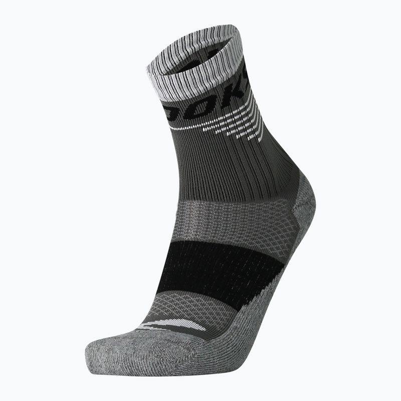 Brooks High Point Crew Socken asphalt/schwarz 2