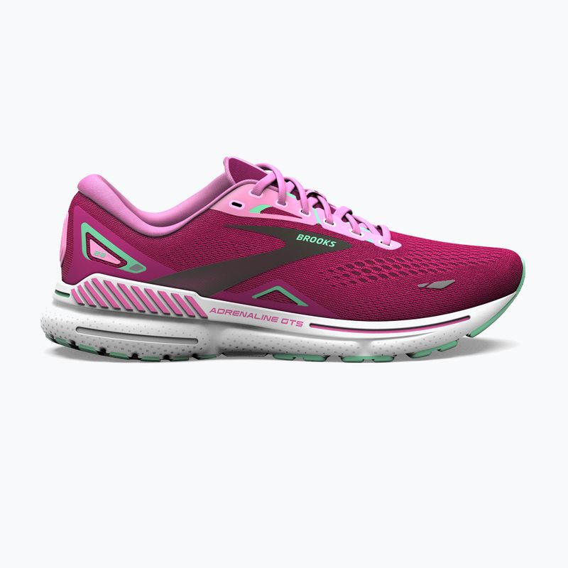 Damen Laufschuhe Brooks Adrenaline GTS 23 rosa/festival fuchsia/schwarz 12