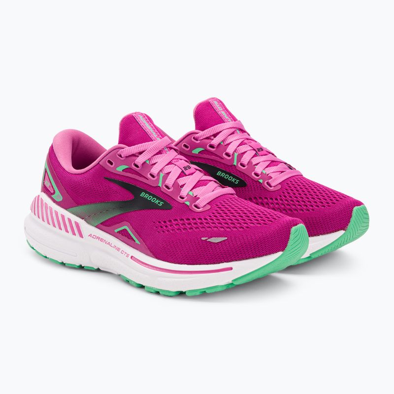 Damen Laufschuhe Brooks Adrenaline GTS 23 rosa/festival fuchsia/schwarz 4