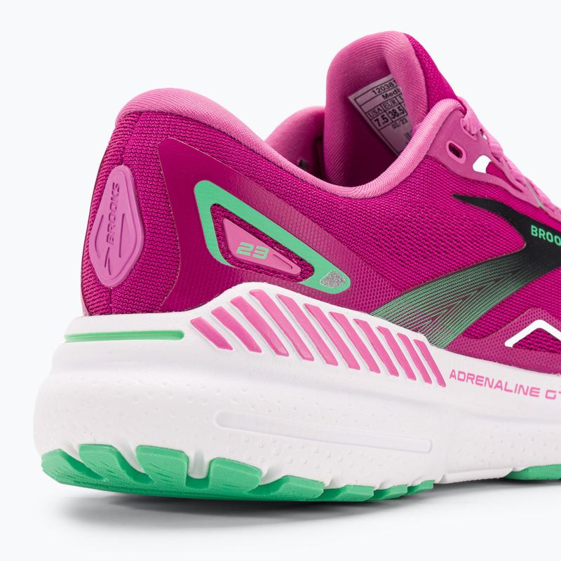 Damen Laufschuhe Brooks Adrenaline GTS 23 rosa/festival fuchsia/schwarz 9