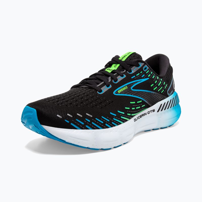 Brooks Glycerin GTS 20 Herren Laufschuhe schwarz/hawaiian ocean/grün 17