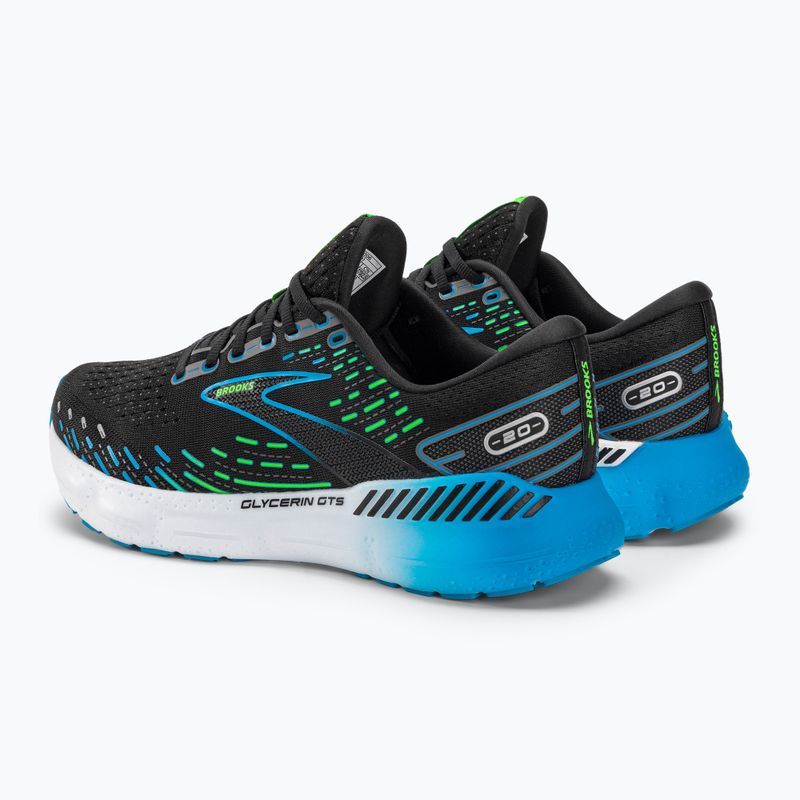 Brooks Glycerin GTS 20 Herren Laufschuhe schwarz/hawaiian ocean/grün 3