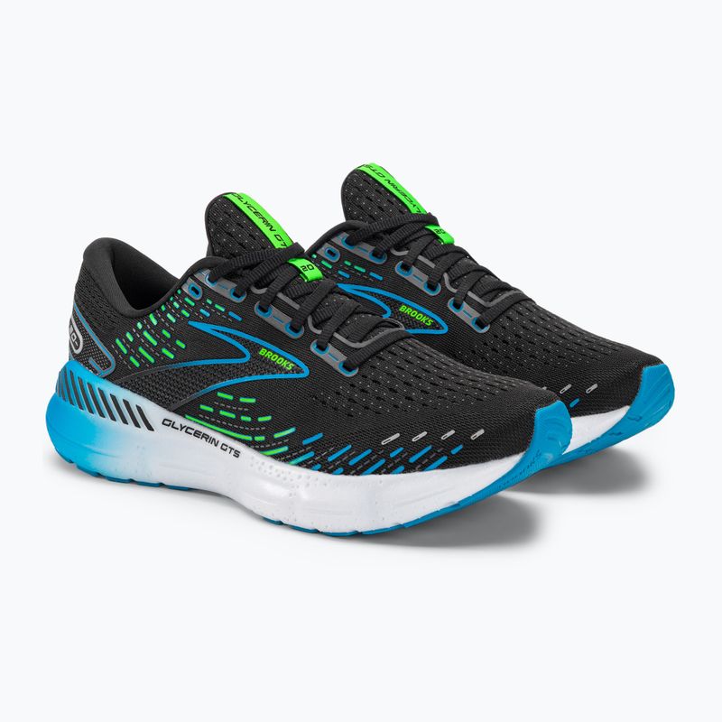 Brooks Glycerin GTS 20 Herren Laufschuhe schwarz/hawaiian ocean/grün 4