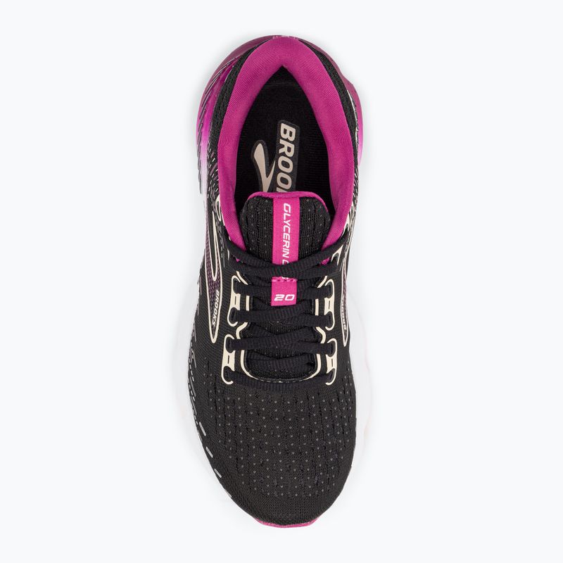 Damen Laufschuhe Brooks Glycerin GTS 20 schwarz/fuchsia/linen 8
