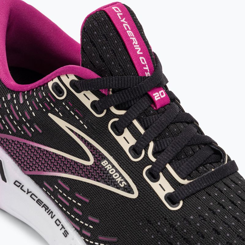 Damen Laufschuhe Brooks Glycerin GTS 20 schwarz/fuchsia/linen 10