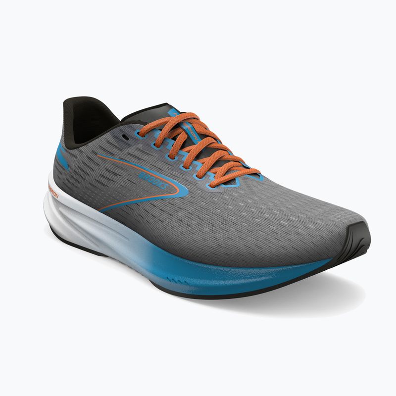 Brooks Hyperion Herren Laufschuhe grau/atomic blau/scarlet 11