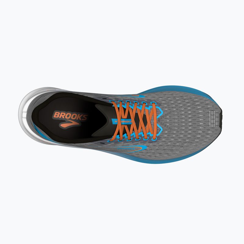 Brooks Hyperion Herren Laufschuhe grau/atomic blau/scarlet 15