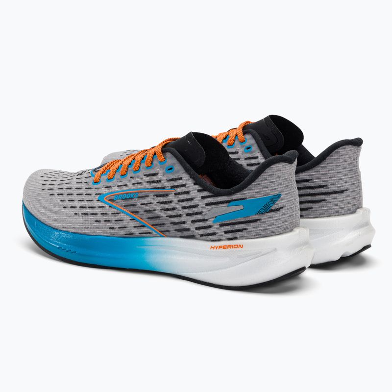 Brooks Hyperion Herren Laufschuhe grau/atomic blau/scarlet 3