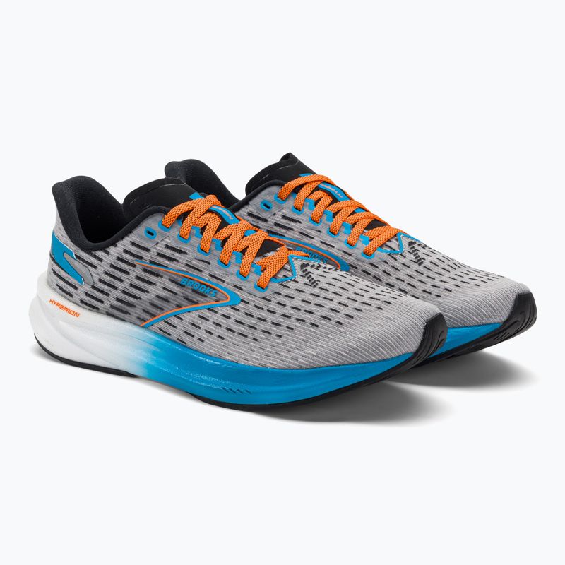 Brooks Hyperion Herren Laufschuhe grau/atomic blau/scarlet 4