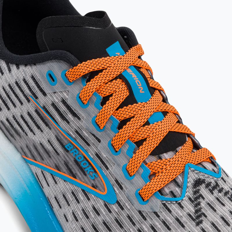 Brooks Hyperion Herren Laufschuhe grau/atomic blau/scarlet 8