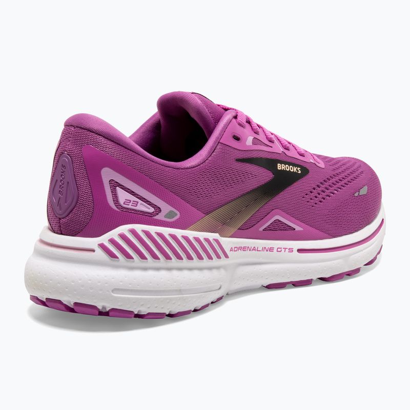 Brooks Adrenaline GTS 23 Orchidee/Schwarz/Lila Damen Laufschuhe 10