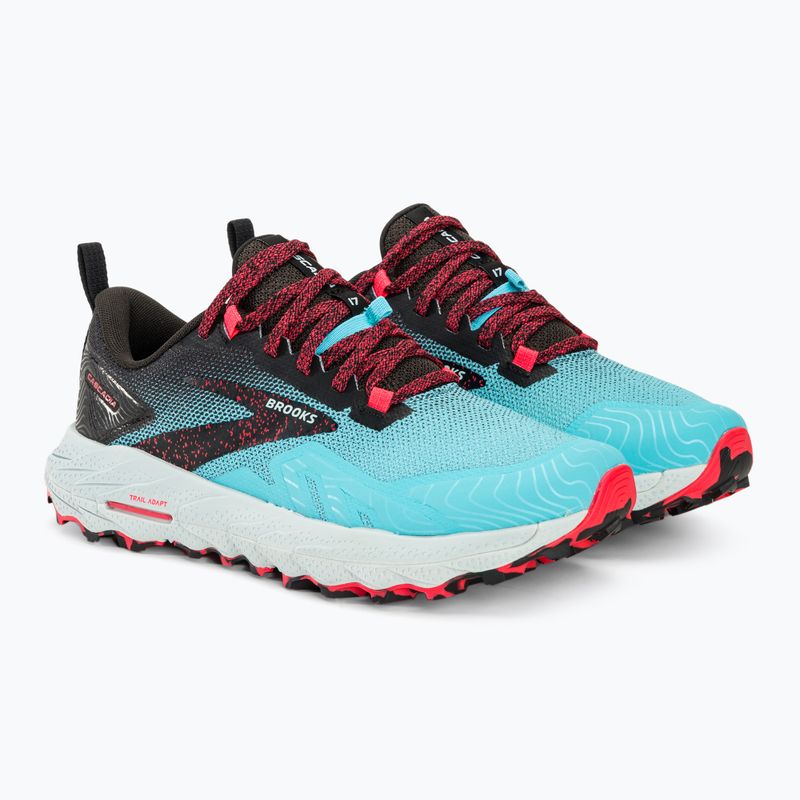 Brooks Cascadia 17 Damen Laufschuhe bluefish/schwarz/diva pink 5