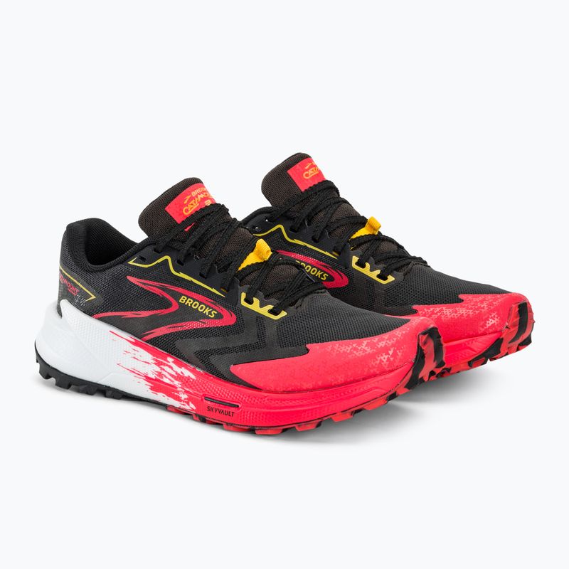 Brooks Catamount 3 Damen Laufschuhe schwarz/diva pink/lemon chrome 5