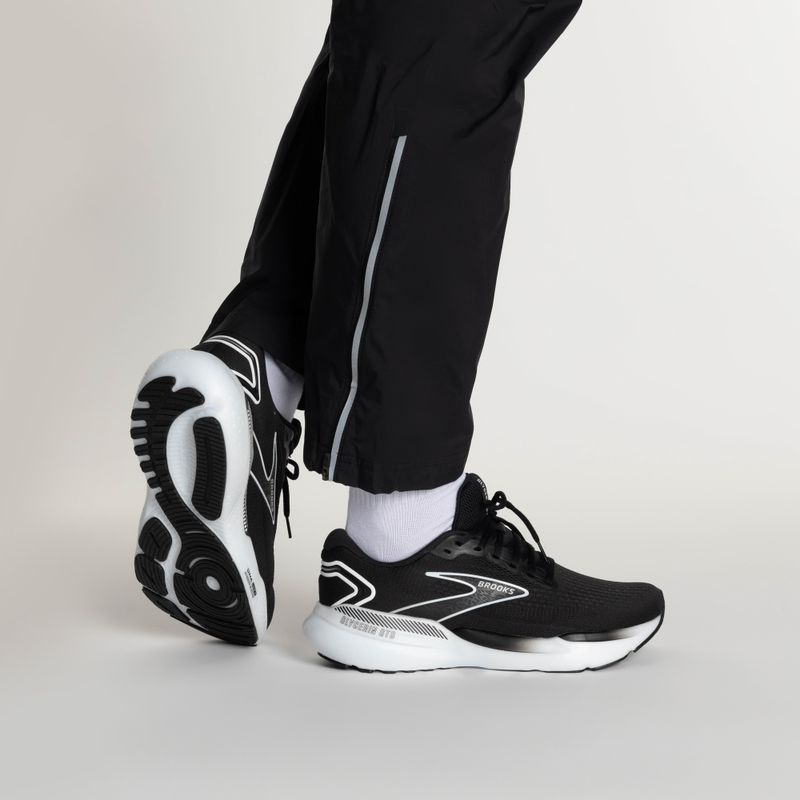 Herren Laufschuhe Brooks Glycerin GTS 21 schwarz/grau/weiß 2