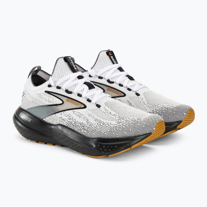 Brooks Glycerin StealthFit 21 Herren Laufschuhe weiß/grau/schwarz 5