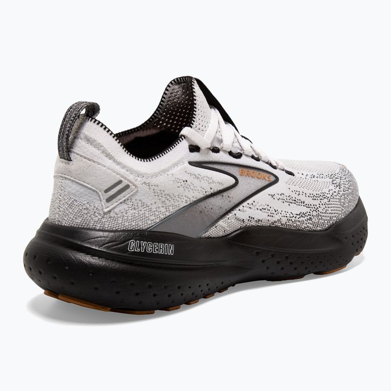 Brooks Glycerin StealthFit 21 Herren Laufschuhe weiß/grau/schwarz 10