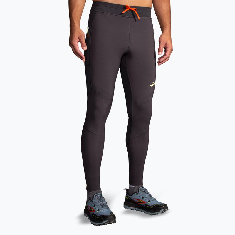 Herren Laufhose Brooks High Point phantom grau