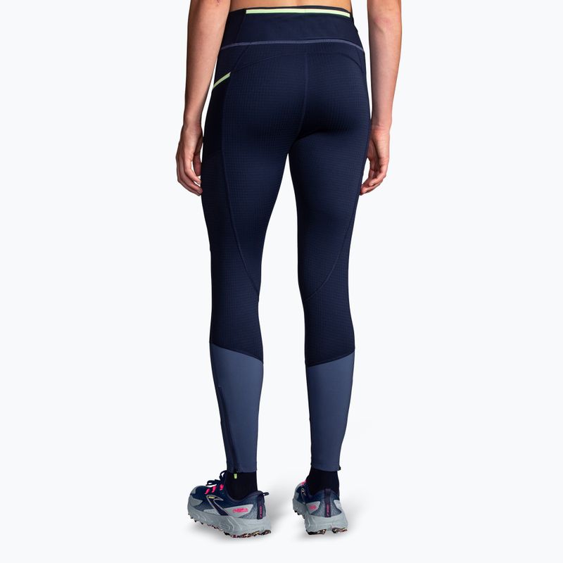 Laufleggings Damen Brooks High Point ocean/navy 2