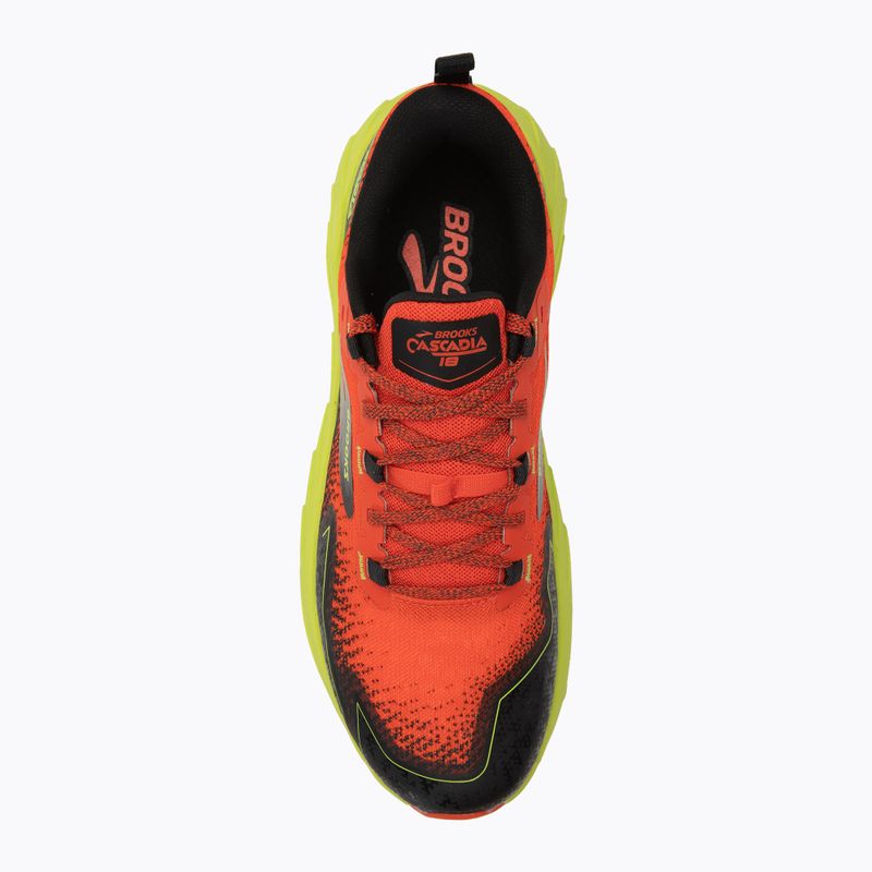 Brooks Cascadia 18 Herren Laufschuhe blau Kirschtomate/Limette/Schwarz 5