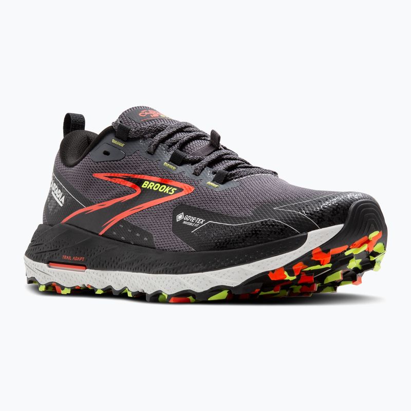 Brooks Cascadia 18 GTX Herren Laufschuh blackened pearl/schwarz/tomato 8