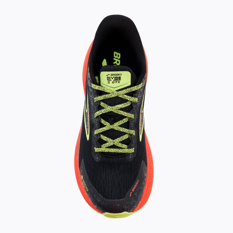 Brooks Divide 5 GTX Herren Laufschuhe schwarz/kirsche/lime 5