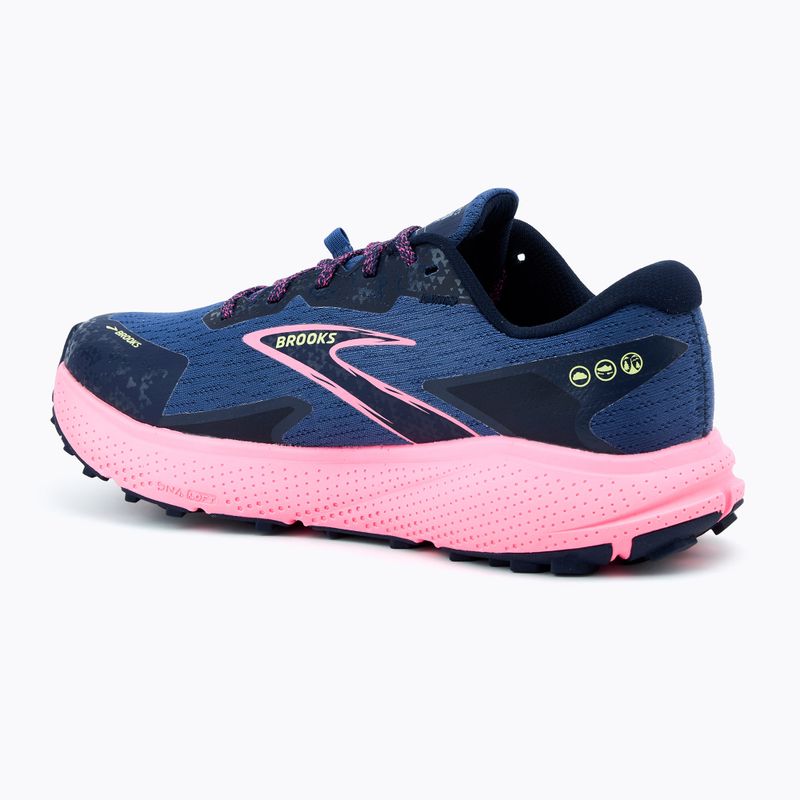 Brooks Divide 5 GTX Damen Laufschuhe grau blau/pink/lime 3