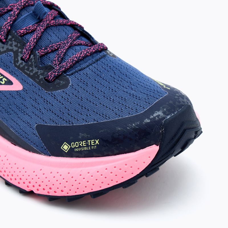 Brooks Divide 5 GTX Damen Laufschuhe grau blau/pink/lime 7