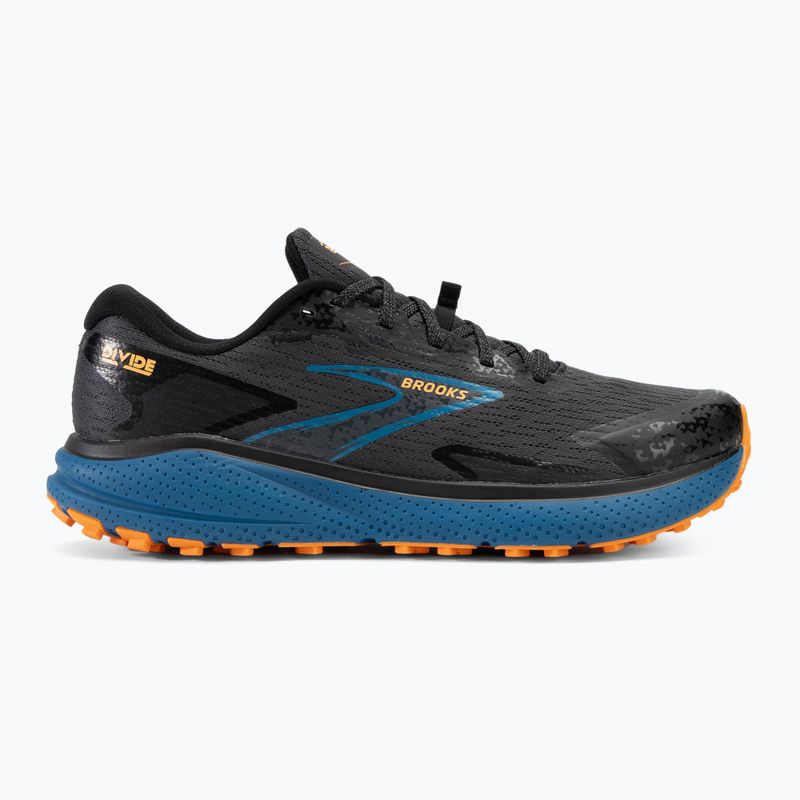 Brooks Divide 5 Herren Laufschuhe Ebenholz/blauer Saphir/orange 2