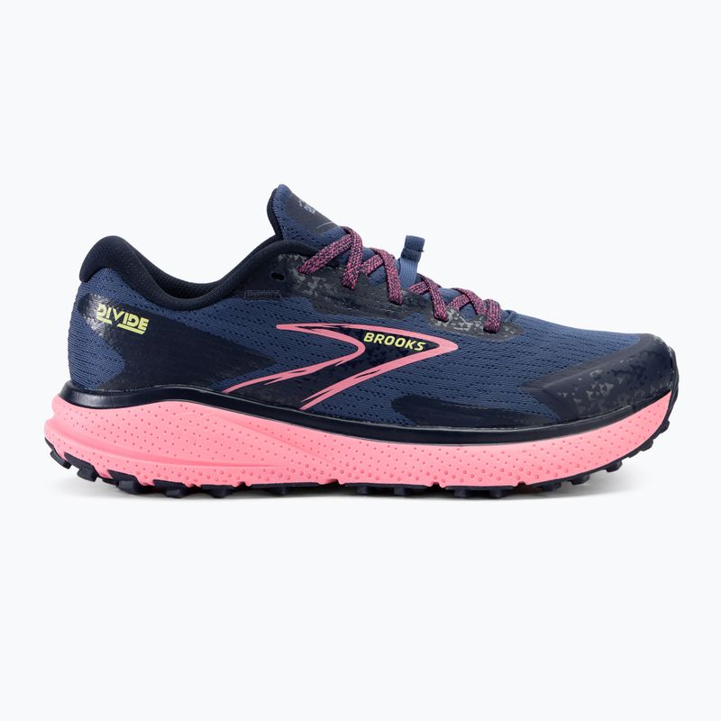 Brooks Divide 5 Damen Laufschuhe grau blau/pink/lime 2