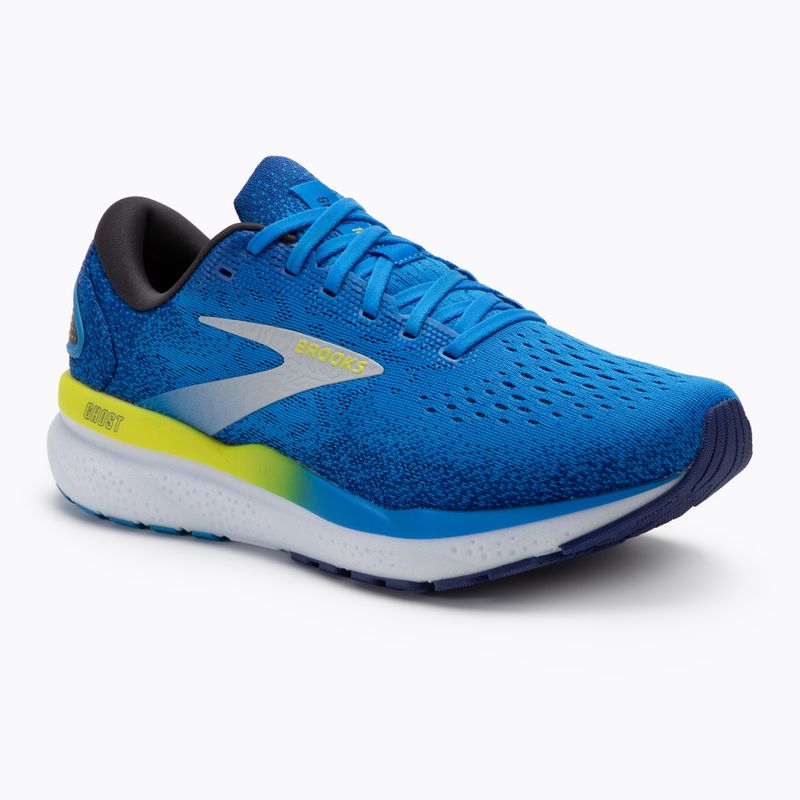 Herren Laufschuhe Brooks Ghost 16 electric blue/navy/lemon