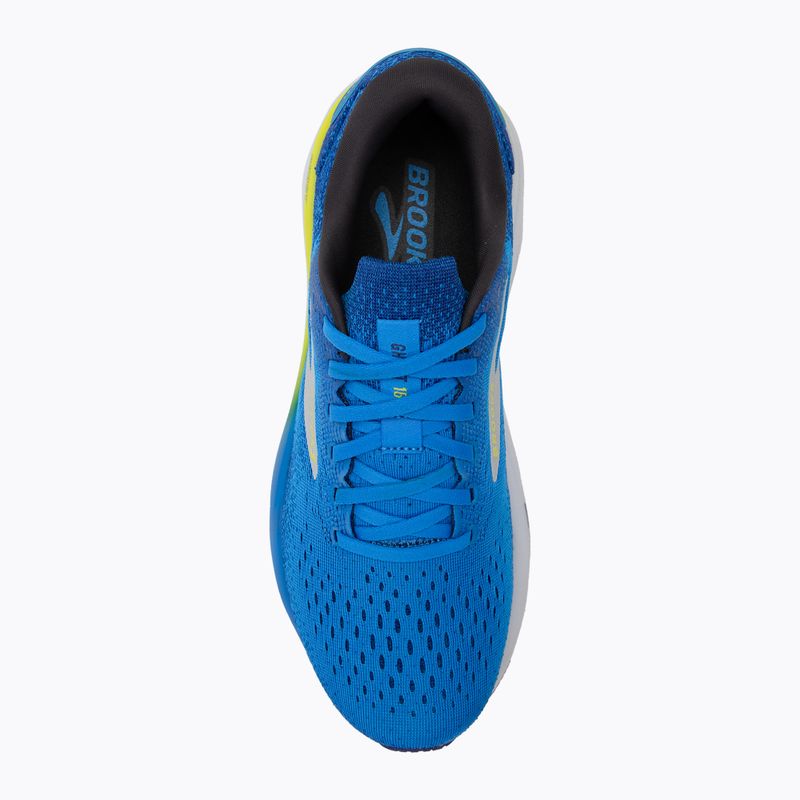 Herren Laufschuhe Brooks Ghost 16 electric blue/navy/lemon 5