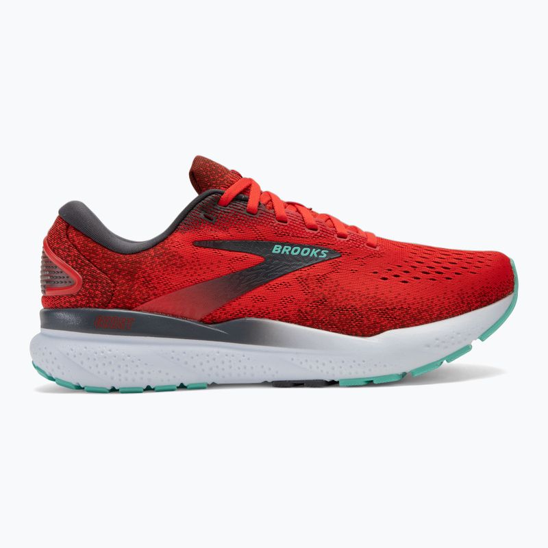 Brooks Ghost 16 Herren Laufschuhe feuerrot/ebony/kakadu 2