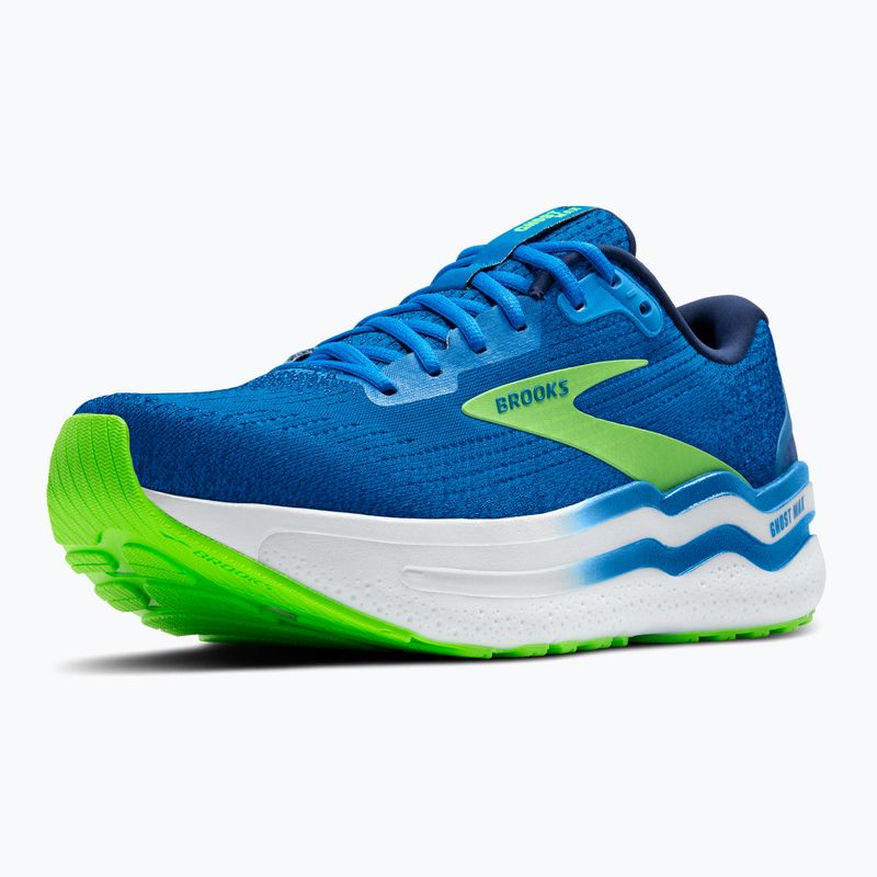 Brooks Ghost Max 2 Herren Laufschuhe holländisch blau/grün gecko/peacoat 12