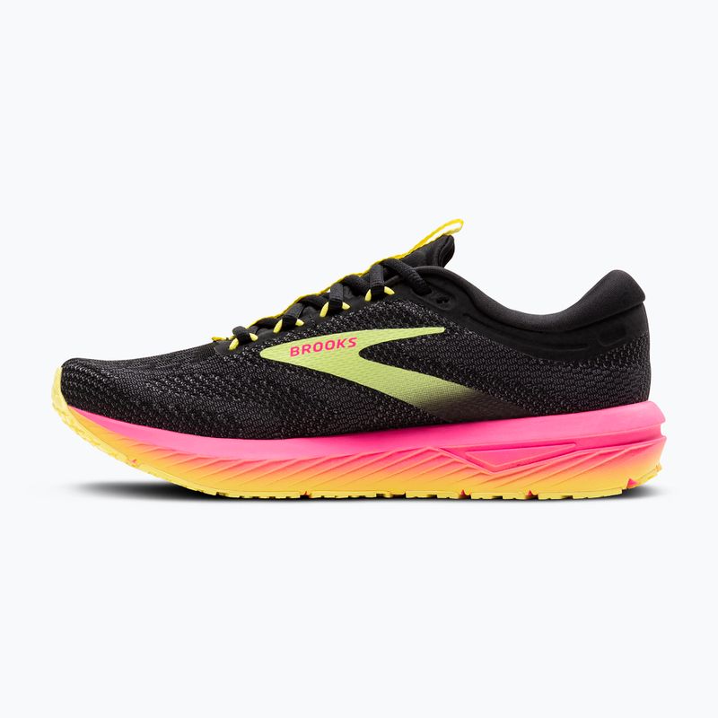 Brooks Revel 7 Damen Laufschuhe schwarz/rosa/lemon tonic 10