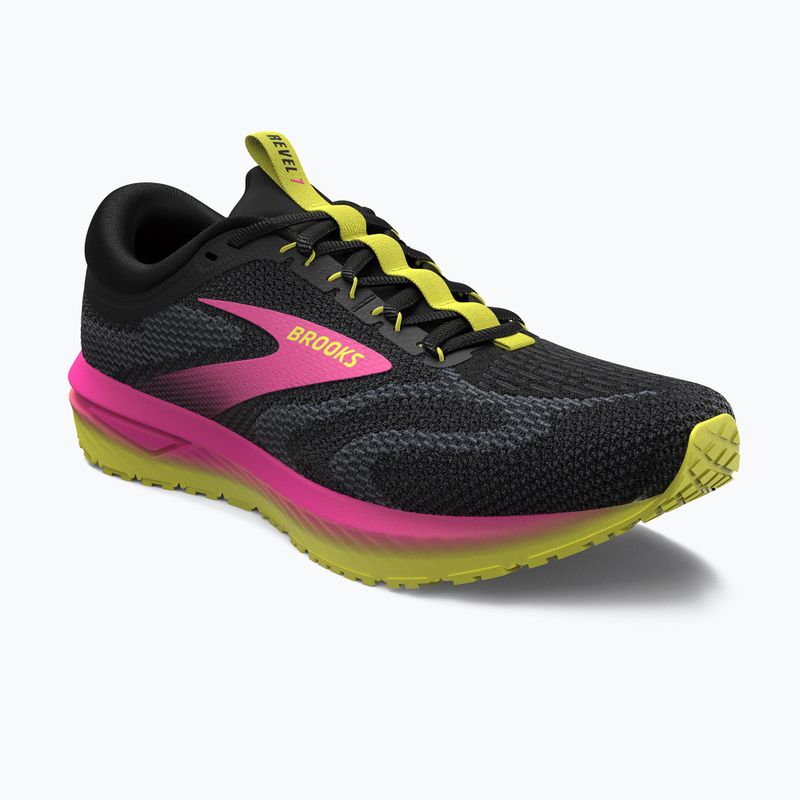 Brooks Revel 7 Damen Laufschuhe schwarz/rosa/lemon tonic 15