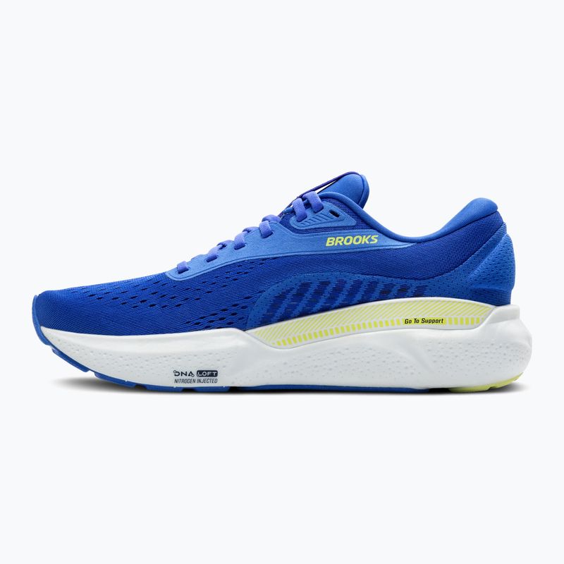 Laufschuhe Herren Brooks Adrenaline GTS 24 wide fit cobalt/neo yellow/peacoat 10