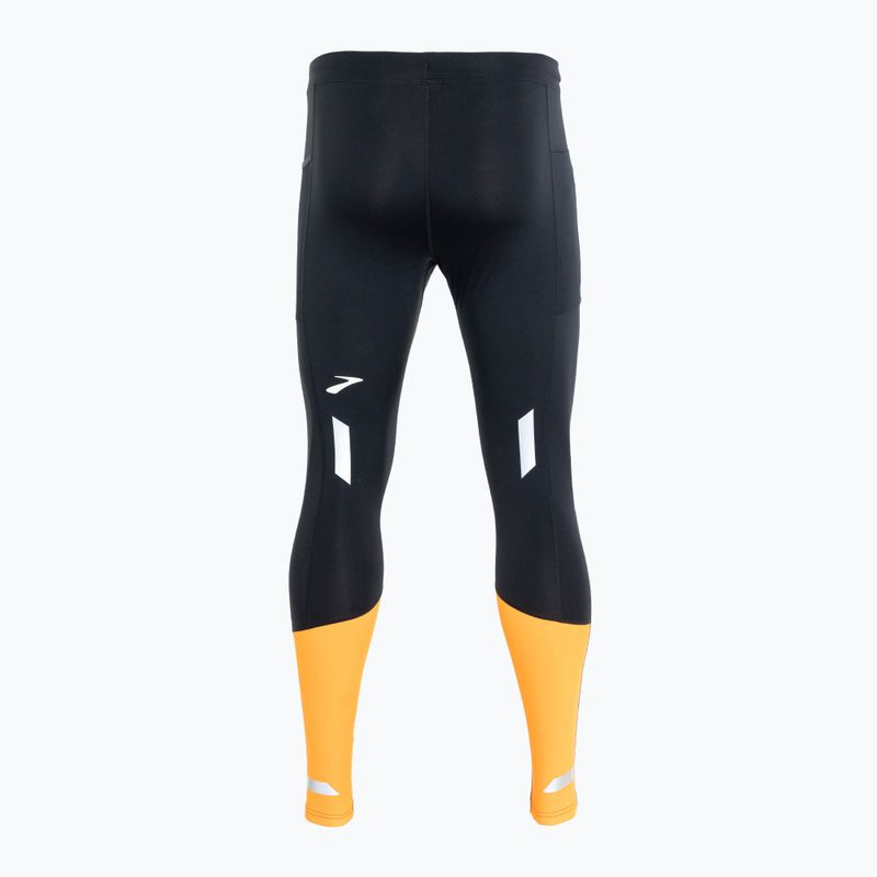 Laufleggings Herren Brooks Run Visible Tight 2.0 black/fluoro flash 2