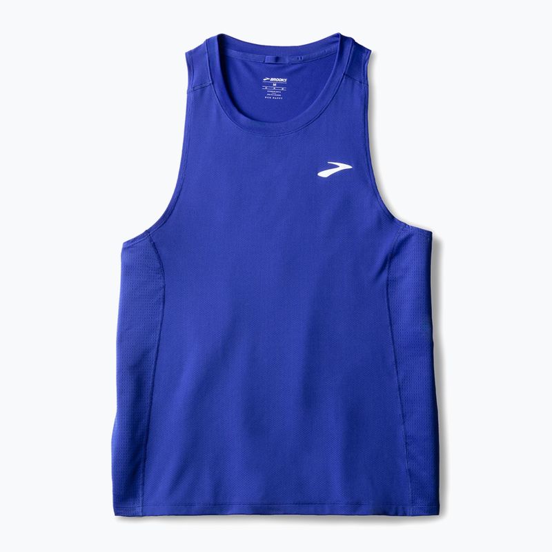 Lauf Tank Top Herren Brooks Atmosphere Singlet 3.0 neo blue 6